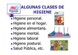 TIPOS DE HIGIENE