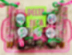 Delta Zeta sorority chocolate pretzels, cake pops, and lollipops