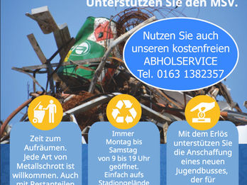 Schrott sammeln für den MSV