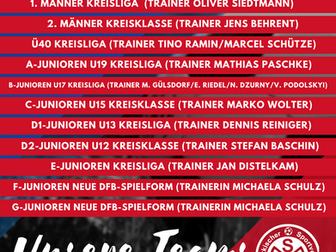 Saison 2024/25 - unsere Teams sind gemeldet