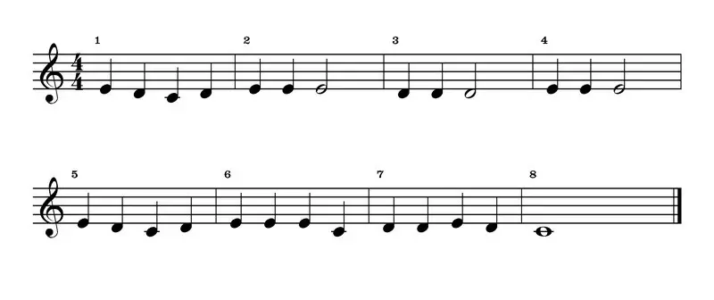 beginner trumpet songs mary had a little lamb