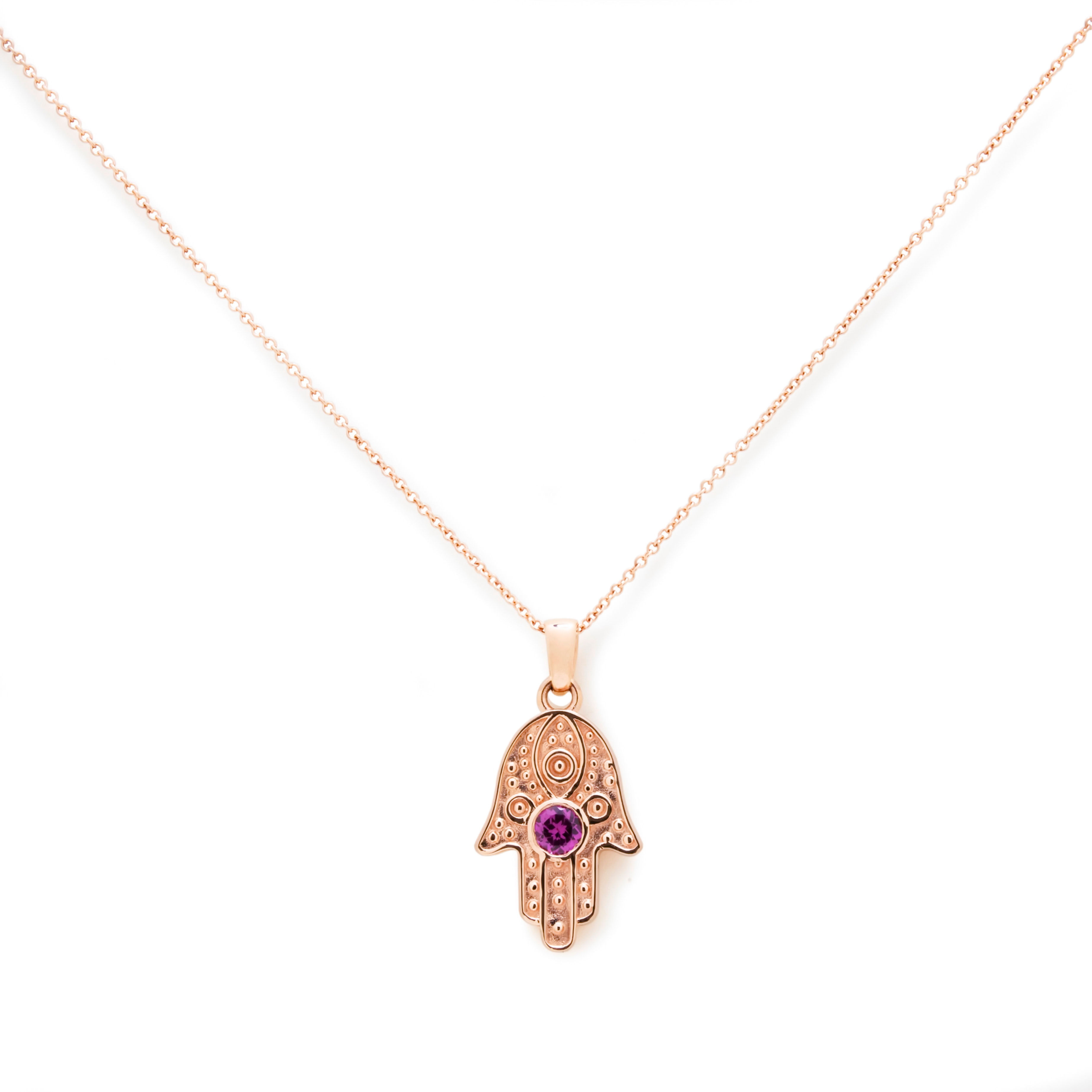 תליון חמסה אתני אבן אחת