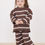 Thumbnail: Kids brown stripe two piece set