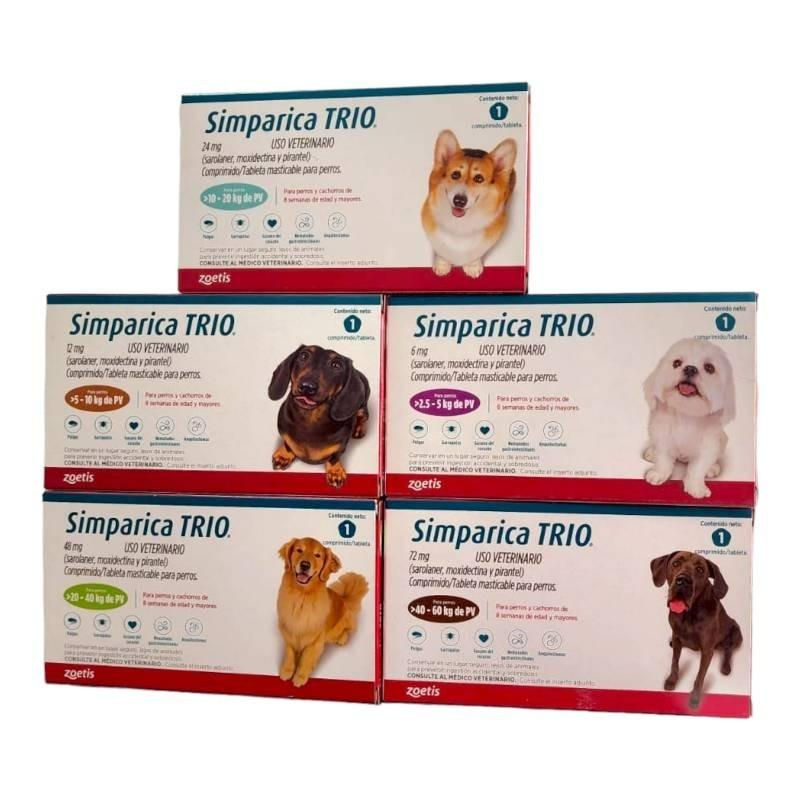Miniatura: SIMPARICA TRIO - Antiparasitario Oral para Perros