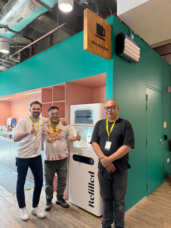 Pure Water refill station unit with built-in filtration system