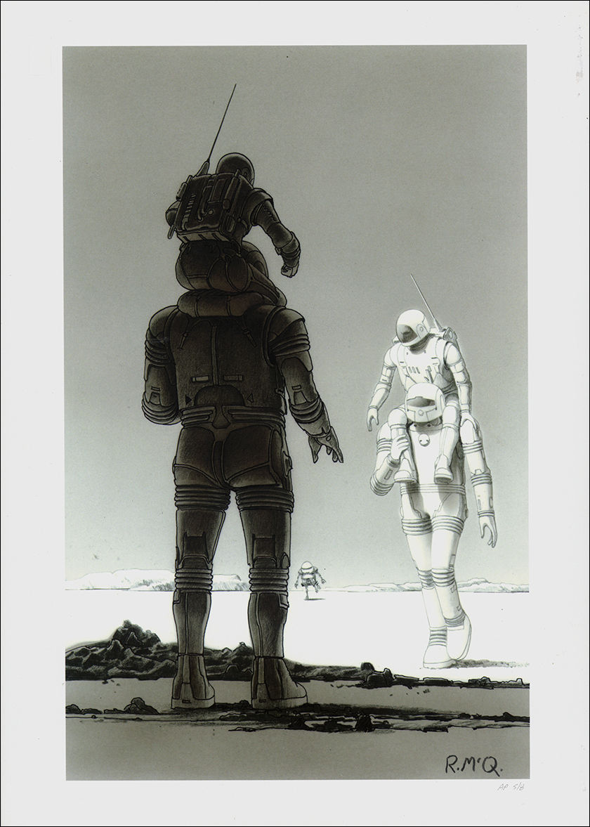 Signed Art Print - Asimov "Runaround" Robot Visions Illustration