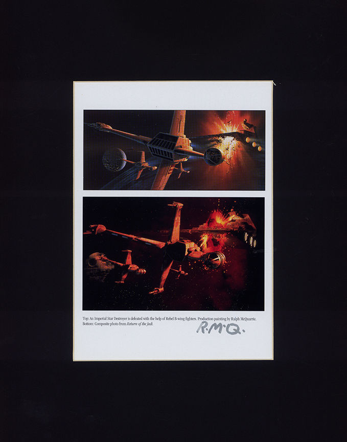 Signed Star Wars Datebook Page (B Wing 01)