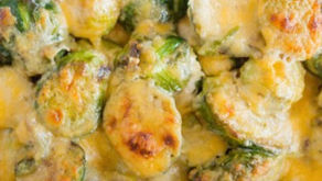 Baked Brussels Sprouts Au Gratin