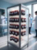 Blood stored in a blood bank. Futuristic version.
