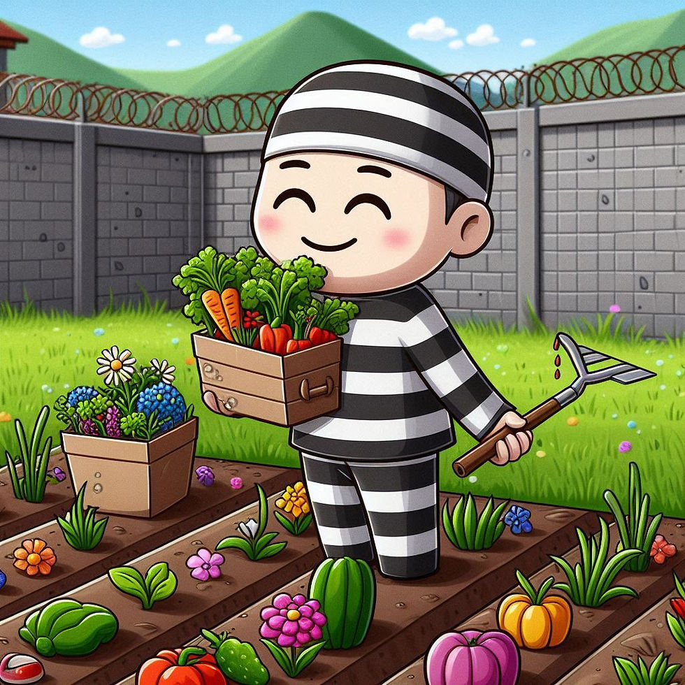 a happy prisoner