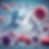 Blood cells fighting each other