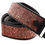 Thumbnail: Close view of Right On! Straps guitar and bass strap in Alien Red