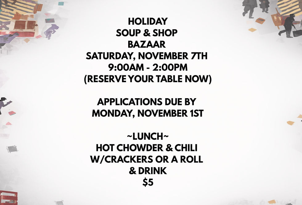 Holiday Soup & Shop Bazaar