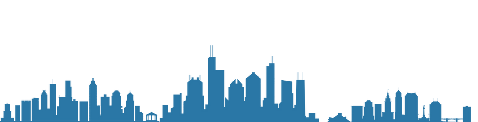 Chicago Skyline, Cleveland Skyline, Atlanta Skyline