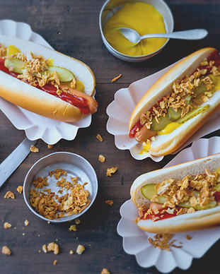 Preparing Hot Dogs