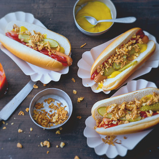 Preparing Hot Dogs