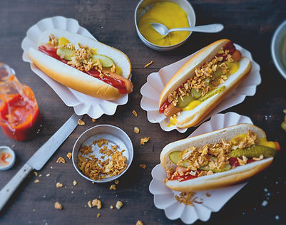 Preparing Hot Dogs