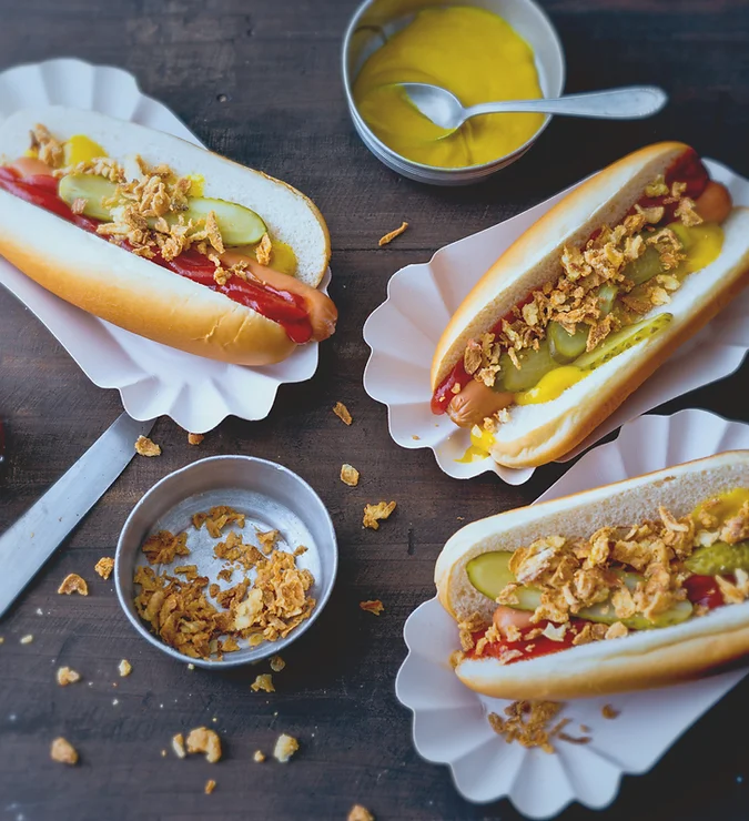 Preparing Hot Dogs