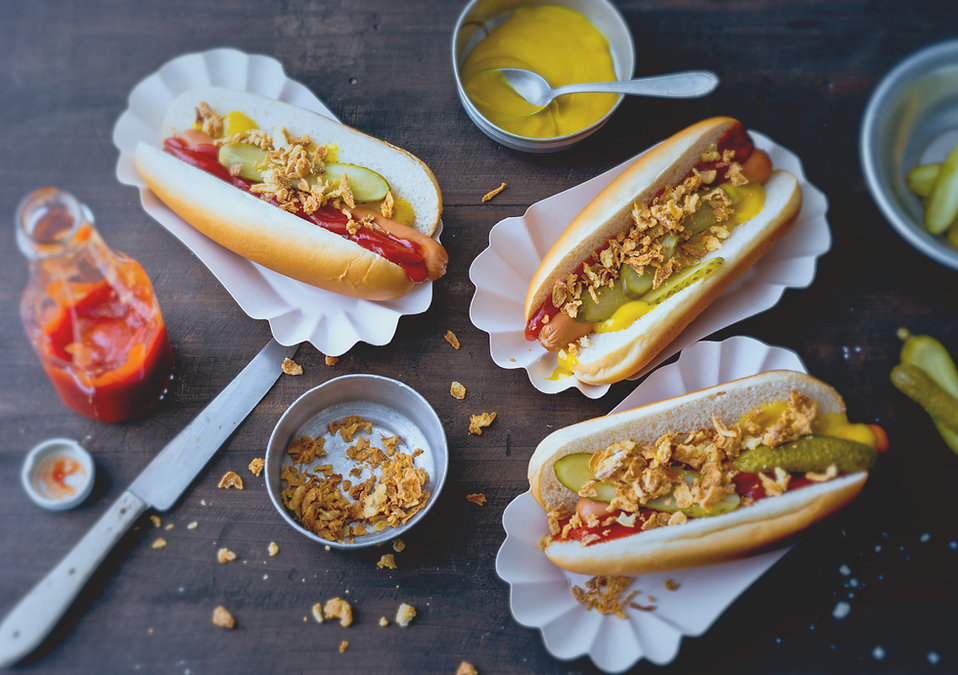Preparing Hot Dogs