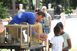 Hands-on educational activity at Harvest Place Farm in Wendell, NC