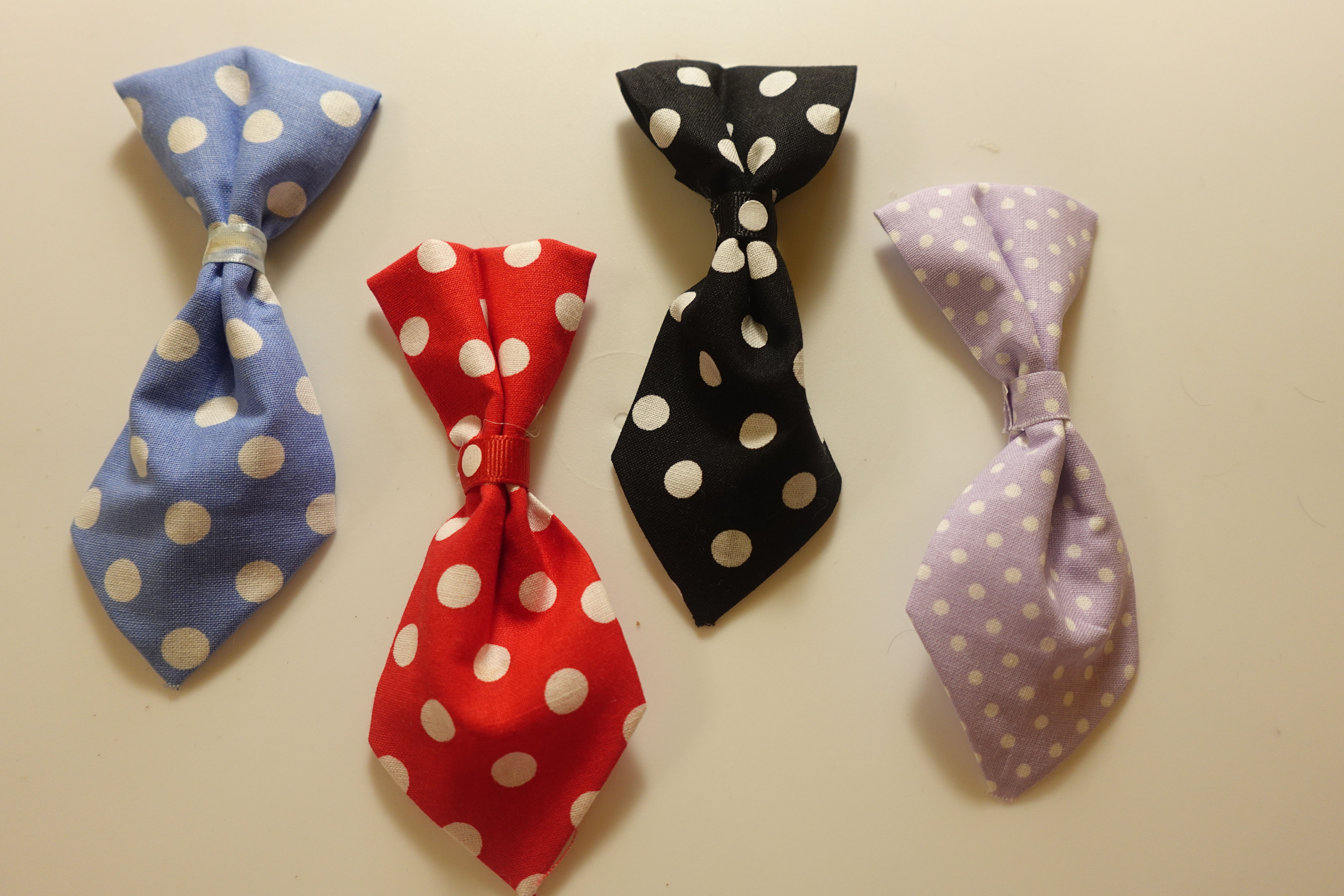 4 Piece Polka Dot Neck Ties