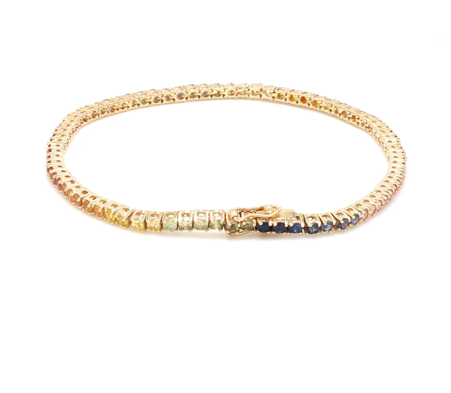Thumbnail: 6 CT Sapphire Tennis Bracelet