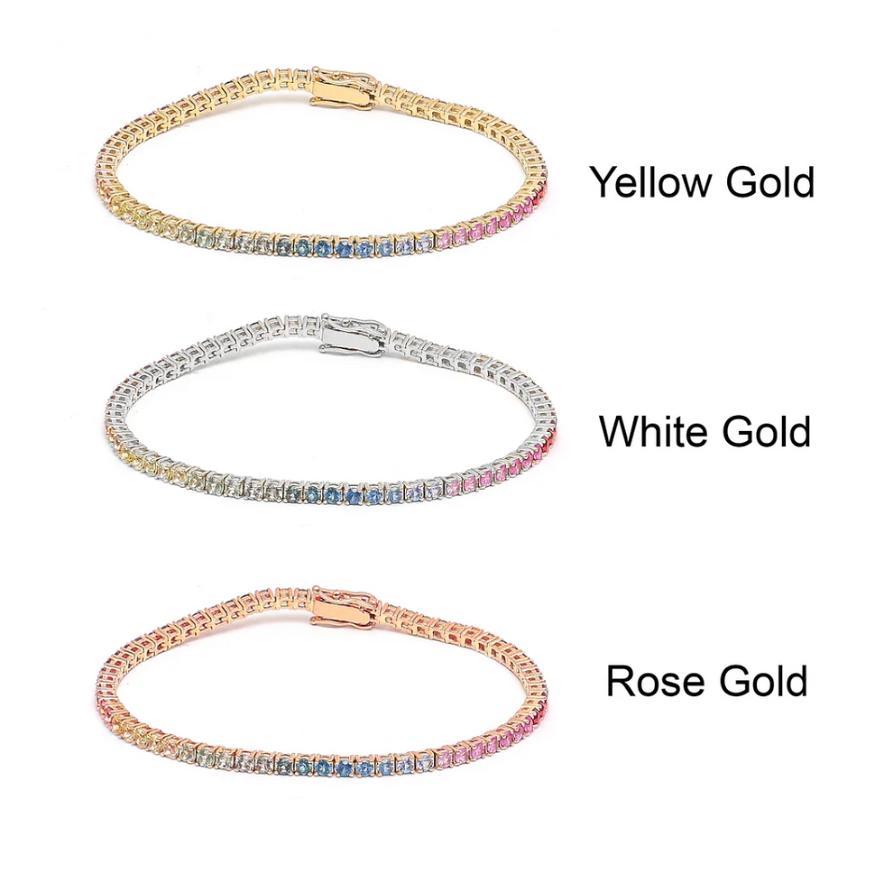 Thumbnail: 3.5 CT Pastel Tennis Bracelet