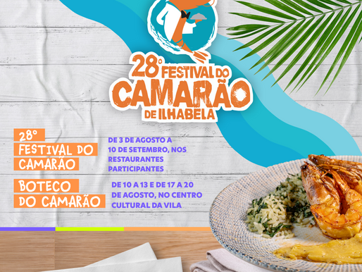 28° Festival do Camarão começa nesta quinta-feira em Ilhabela
