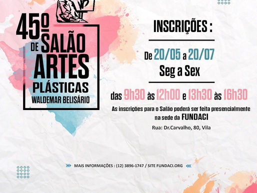 45º Salão de Artes Plásticas Waldemar Belisário promove a arte contemporânea e destaca novos talento