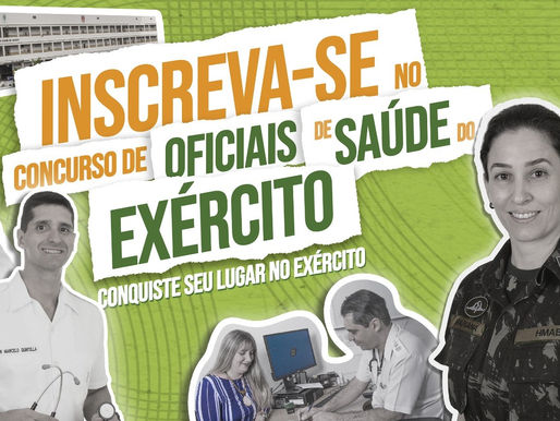 Escola de Saúde e Formação Complementar do Exército está com inscrições abertas para concursos