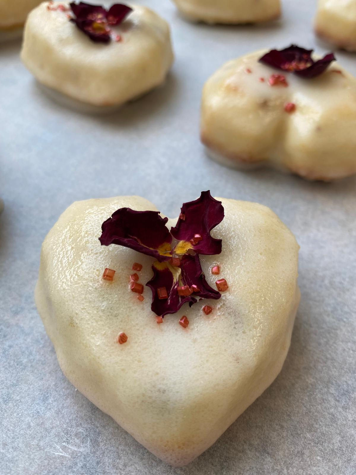 Brownie de chocolate blanco