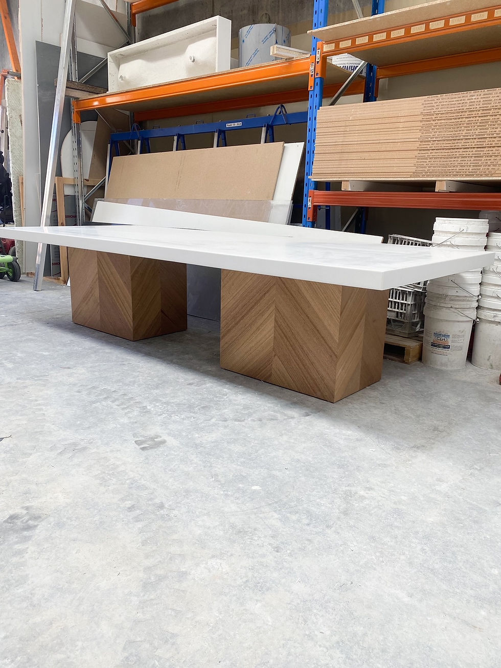 Thumbnail: Chevron Base Dining Table
