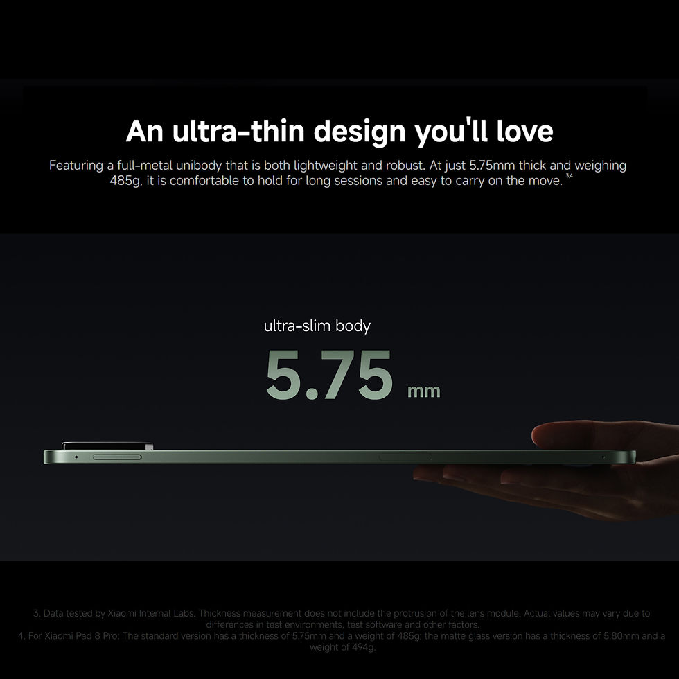 Thumbnail: Xiaomi Pad 8 Pro 12+512GB WIFI 7 Global Version Snapdragon® 8 Elite Mobile Plat