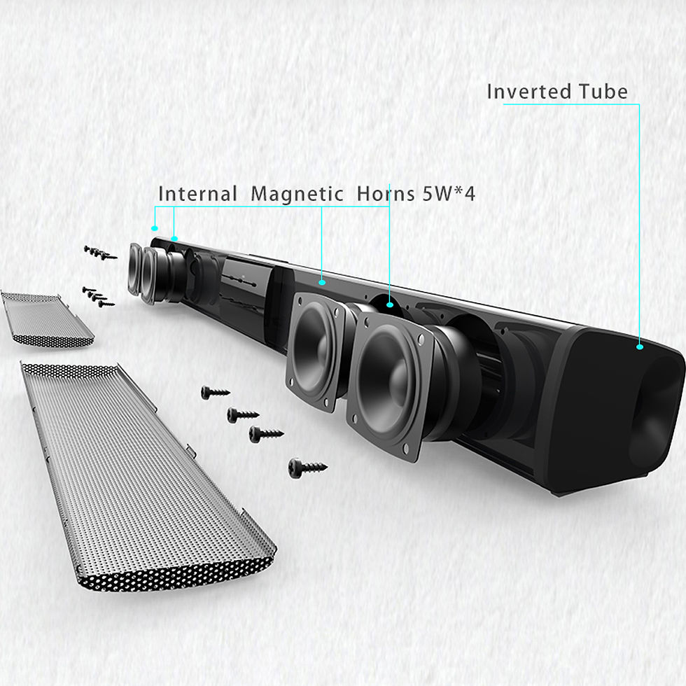 Thumbnail: Soundbar Speakers, Bluetooth 5.3, Stereo Soundbar Surround Sound Home Cinema wit