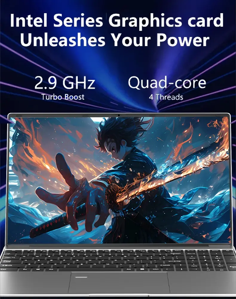 Thumbnail: Ultra Slim Windows 11 Laptop Computer 15.6" 32GB RAM 512GB 1TB SSD Intel I9-9900