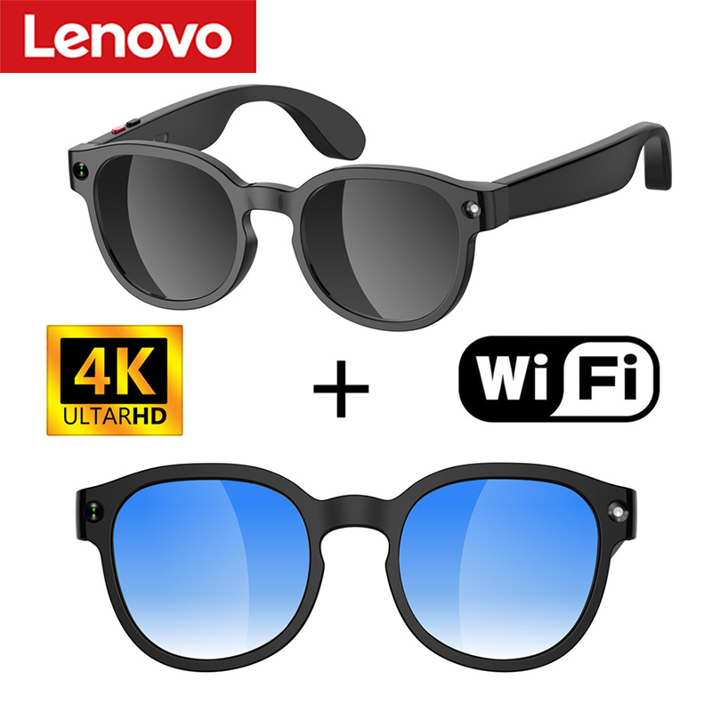 Thumbnail: Lenovo AI Smart Glasses AI Translation 8MP HD Camera 4K Shooting Image Bluetooth