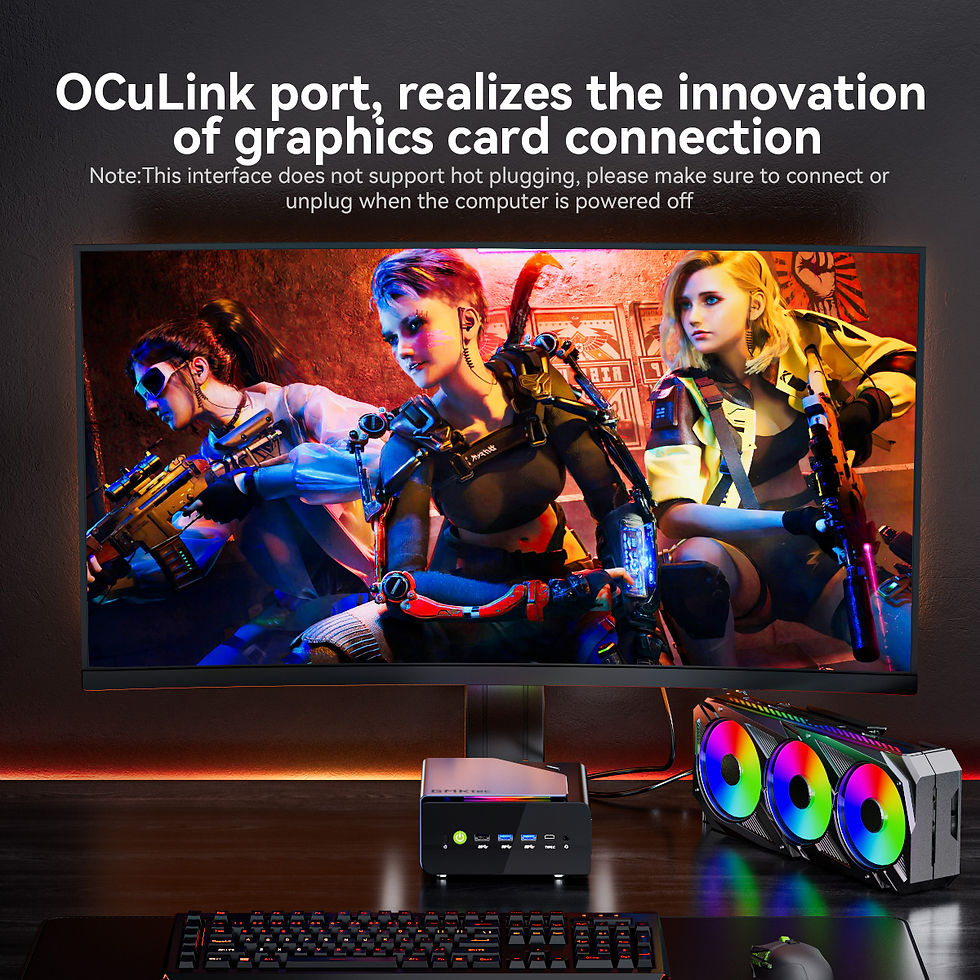 Thumbnail: GMKtec K12 Mini PC AMD Ryzen7 H 255 (Upgraded 8745HS) Oculink Support DDR5 NO RA