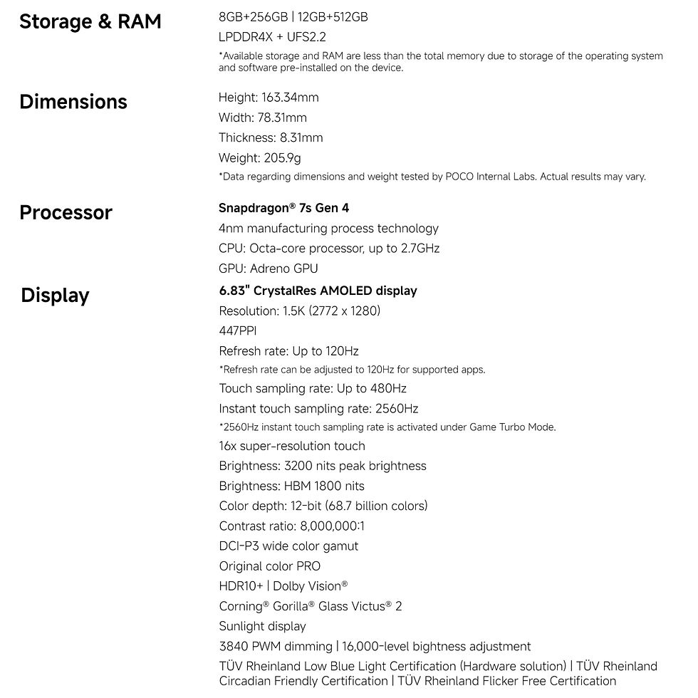 Thumbnail: POCO M8 Pro 5G 8+256GB Global Version Snapdragon® 7s Gen 4 6.83" CrystalRes 1.5