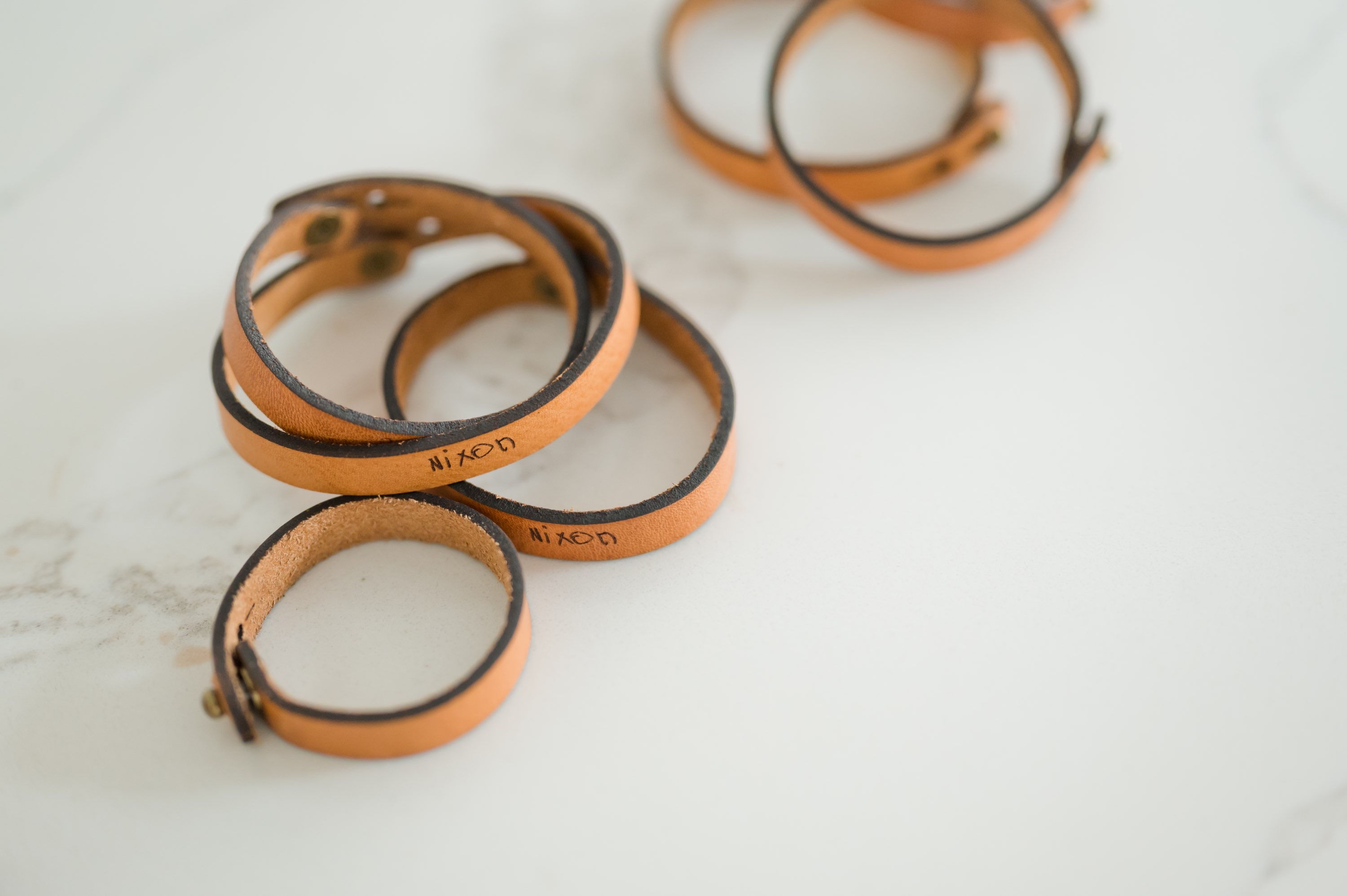 Wear Their Words Close: Leather Bracelet 