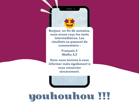 Bulletin du mi-semestre en 9G