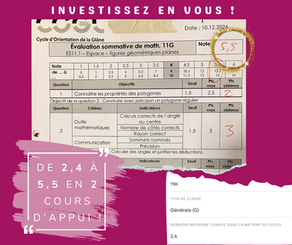 📈 Progression fulgurante en mathématiques