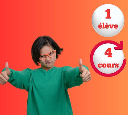 Cours d'appui individuel dégriffé hebdomadaire