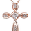 Thumbnail: Rose Gold Twisted Cross