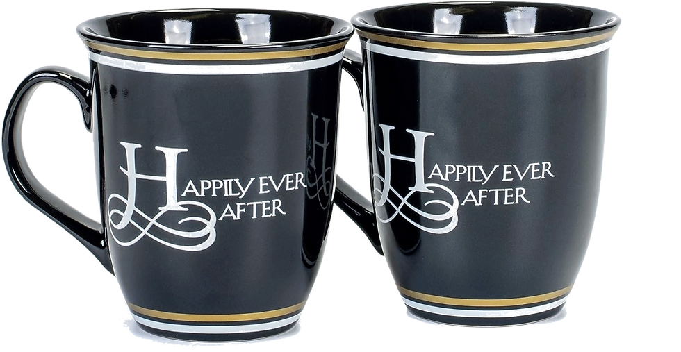 Mr And Mrs Happily Ever After 16 Ounce Ceramic Coffee Mug Set