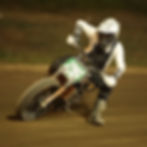 flat track racer in the corner