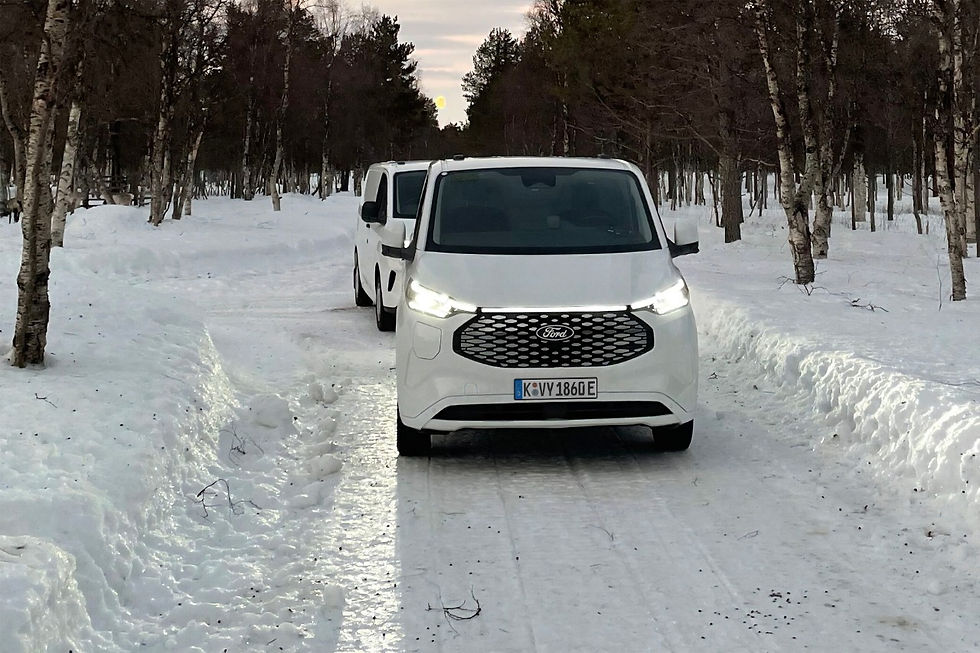 Ford Transit in Extreme testing