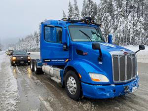 Navigating Snowy Conditions with Autonomous Trucks