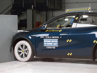 Tesla Model Y Most Viewed IIHS Crash Test Video of 2022