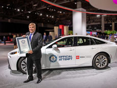 Toyota Mirai Sets GUINNESS WORLD RECORDS™ title with 845 Mile Zero Emission Journey