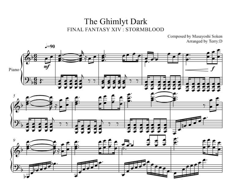 Thumbnail: Final Fantasy XIV Piano Collection, Vol. 7 All in one Sheetmusic+MIDI